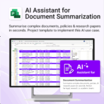 AI Document Summarization for MS Project