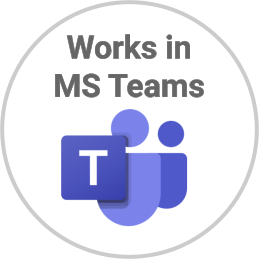 Works in MS Teams