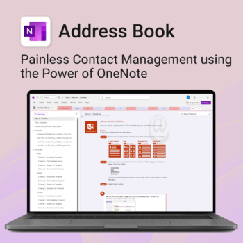 Digital Address Book for OneNote