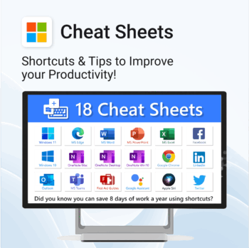 Cheat Sheets for Windows, Microsoft 365, Social Media, Browsers & AI