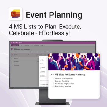 Event Planning Collection for MS Lists