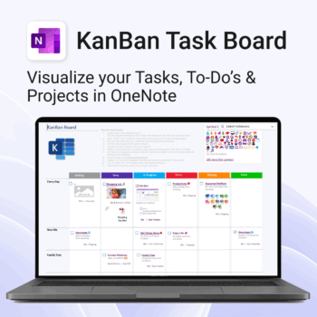 KanBan Task Board for OneNote