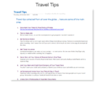 Vacation Organizer for OneNote