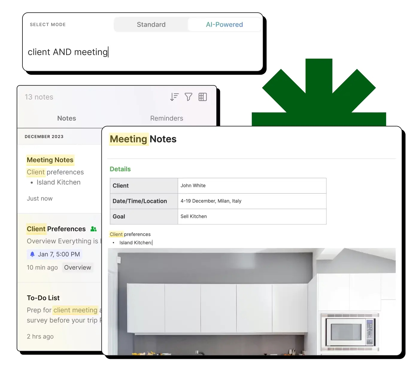 Evernote search