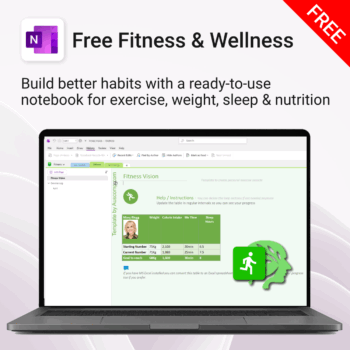 Free Fitness & Wellness for OneNote