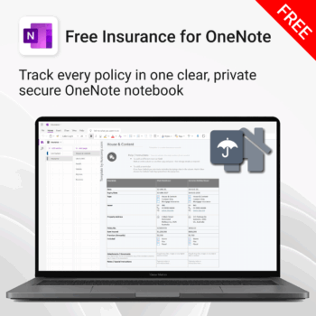 Free Insurance for OneNote