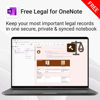 Free Legal for OneNote