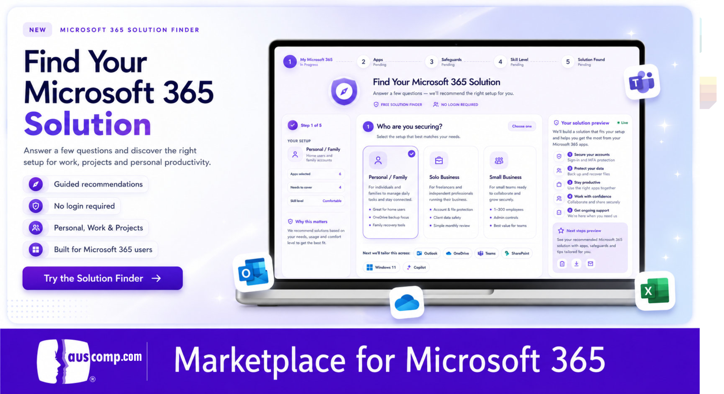 Auscomp Solution Finder for Microsoft 365 - Auscomp.com | Solutions for ...