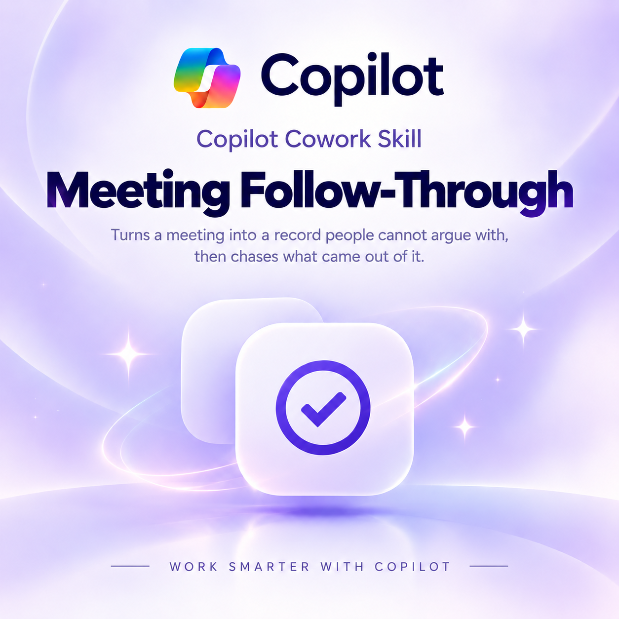 Copilot Cowork Skill - Meeting Follow-Through