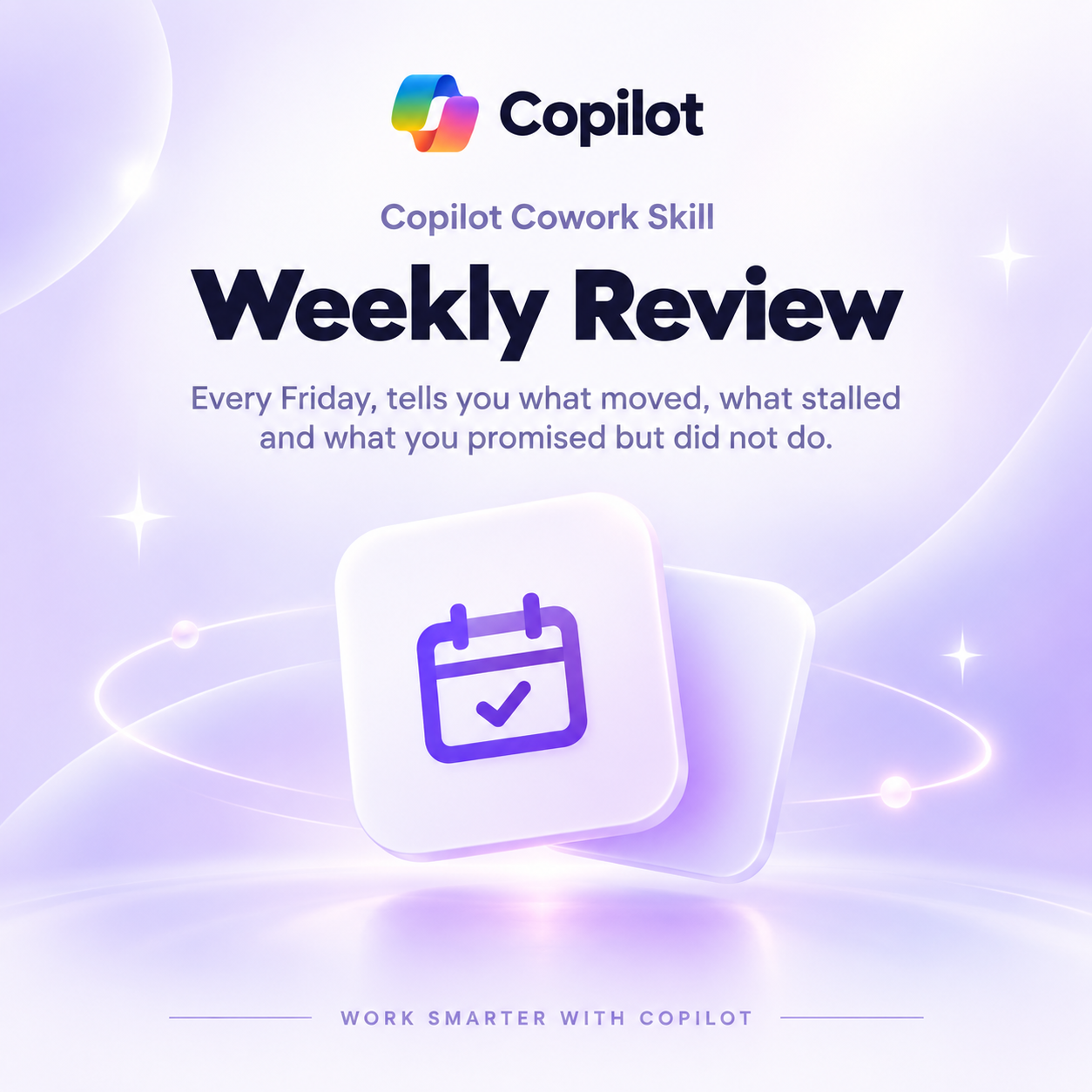 Copilot Cowork Skill - Weekly Review